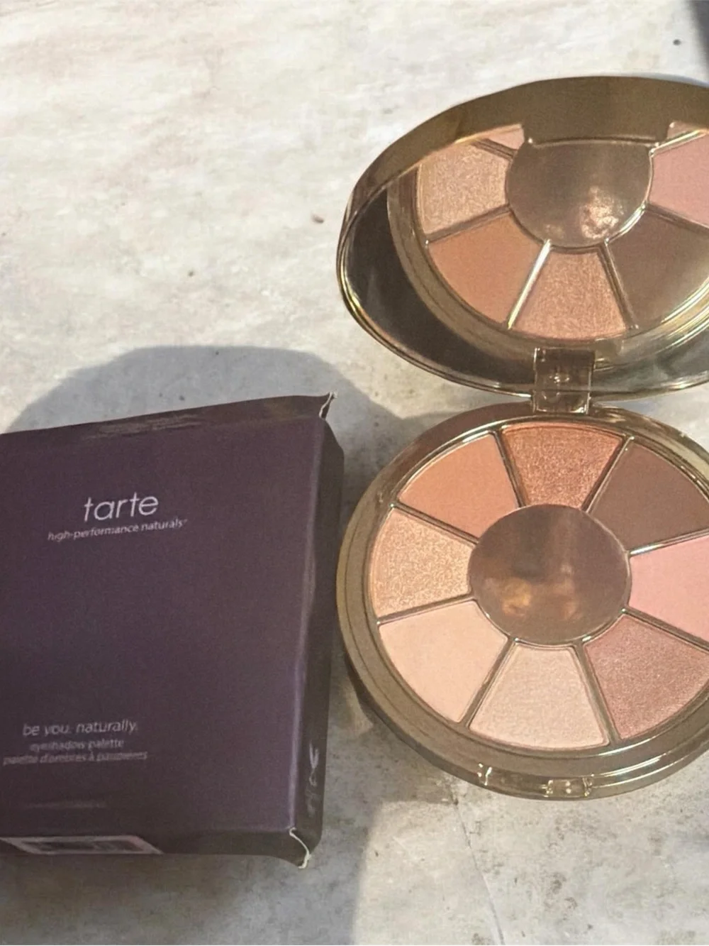 tarte be naturally you brand new with box Wheel - 8 Shade Palette
